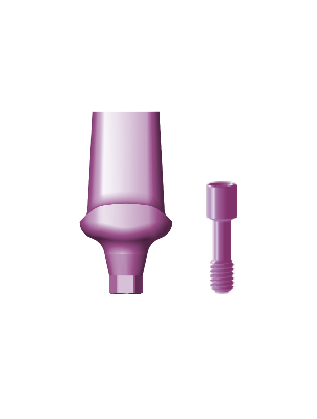 GACB10.5 Straight Canine Abutment, Wide Platform