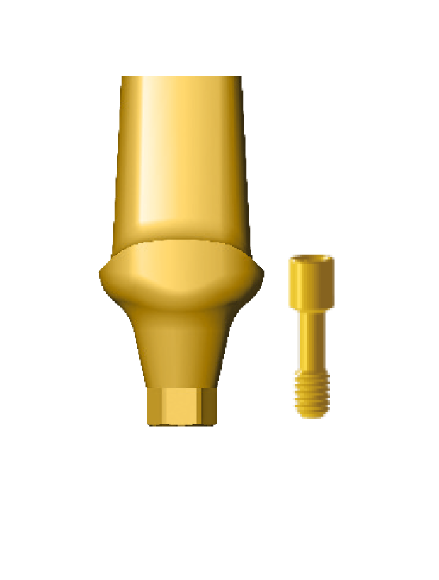 GAMB8.5 Straight abutment for molars, wide platform