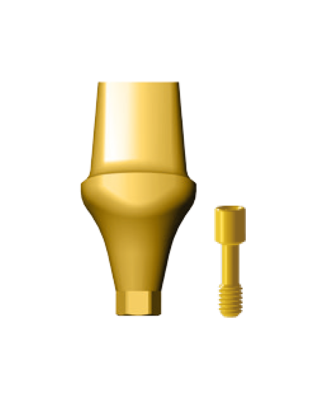 GAMB7.5 Straight abutment for molars, wide platform