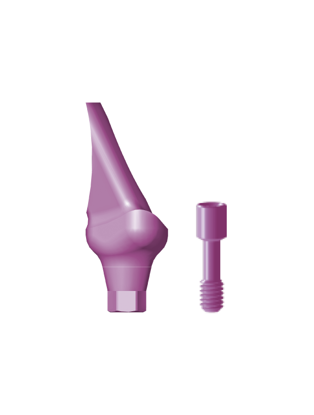 EAIS25/9.0 Angled abutment for incisors 25, standard platform