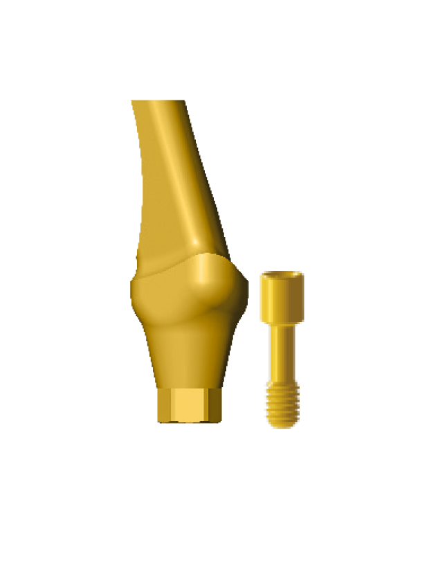 EAIB25/9.0 Angled incisor abutment 25°, wide platform