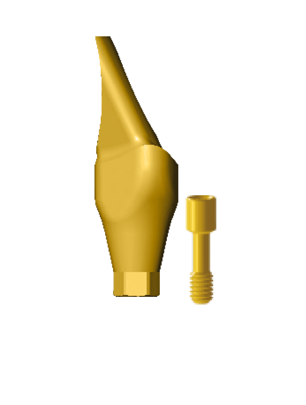 EAIB15/9.0 Angled incisor abutment 15°, wide platform