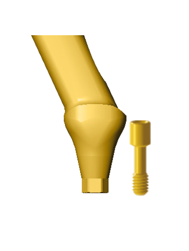 EAPB15/9.0 Angled abutment for molars 15°, wide platform