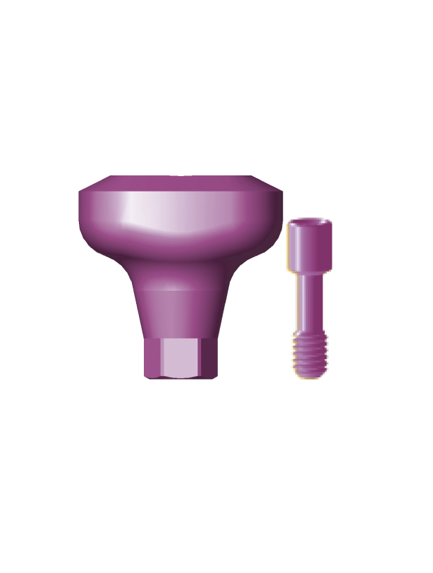 GFCB4.0 Healing Abutment for Canines, Wide Platform