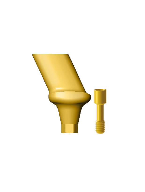 EAMB15/9.0 Angled abutment for molars 15°, wide platform