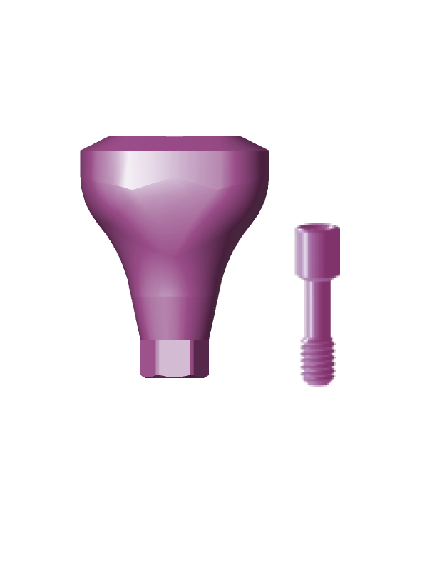 GFIB2.25 Healing abutment for incisors, wide platform